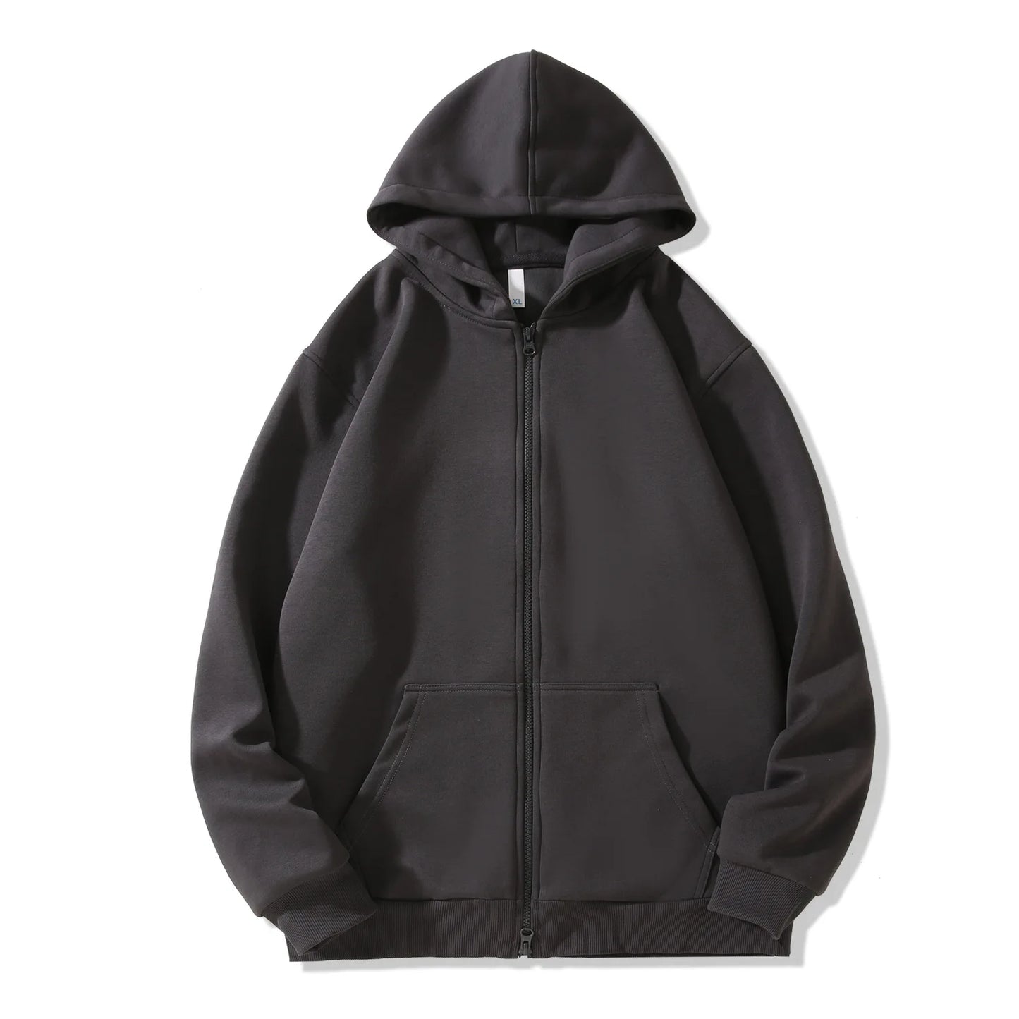 Men's Hooded Zipper Versatile Sweatshirt for Autumn and Winter