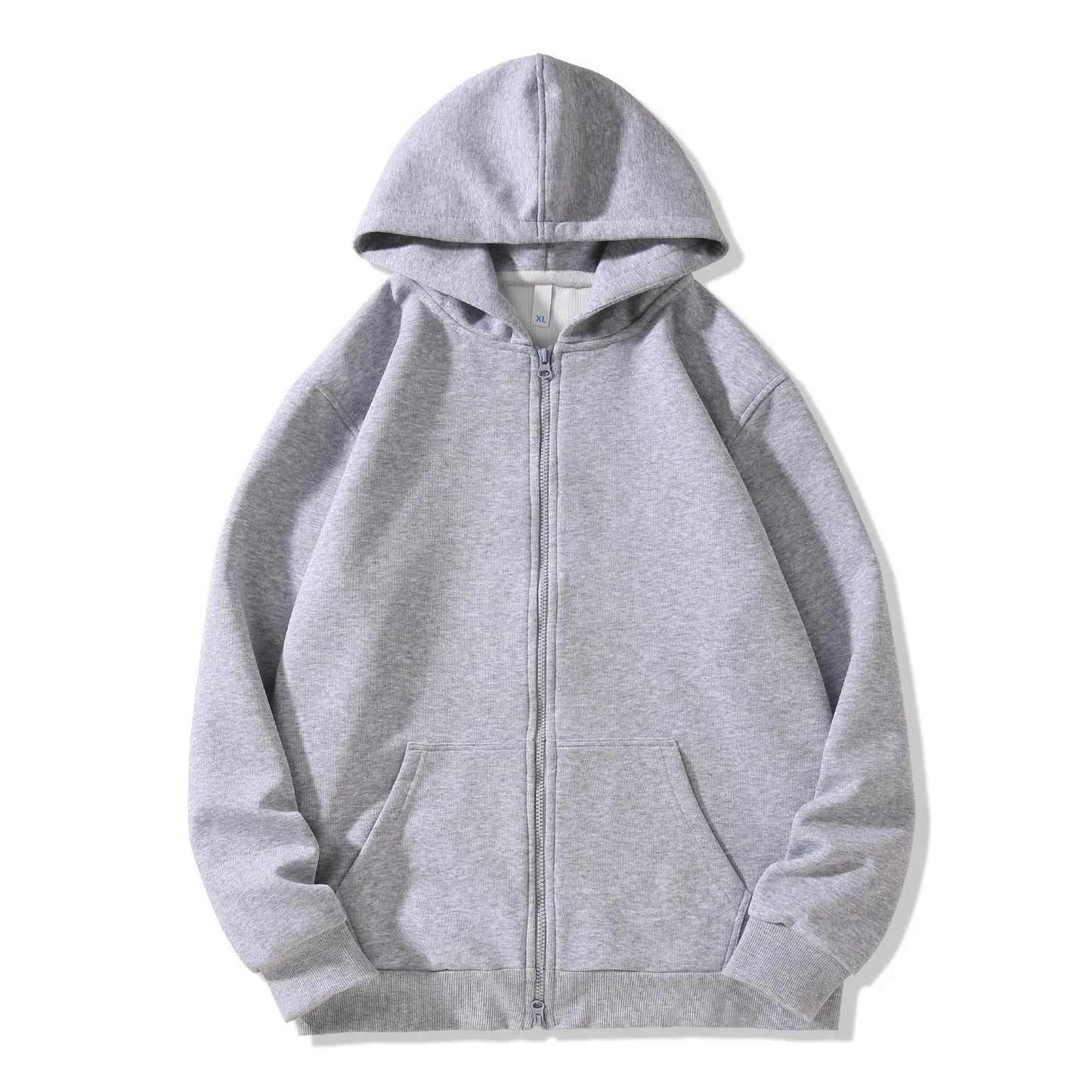 Men's Hooded Zipper Versatile Sweatshirt for Autumn and Winter
