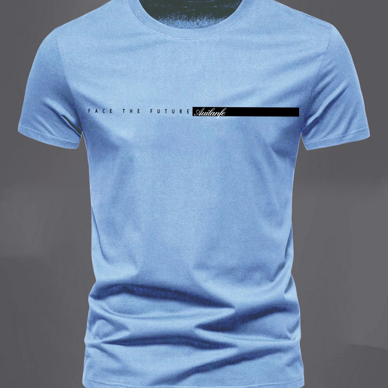 FACE THE FUTURE Men's casual short sleeved sports T-shirt