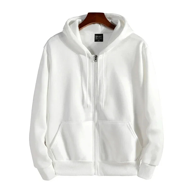 Men's Loose Zipper Sports Hoodie