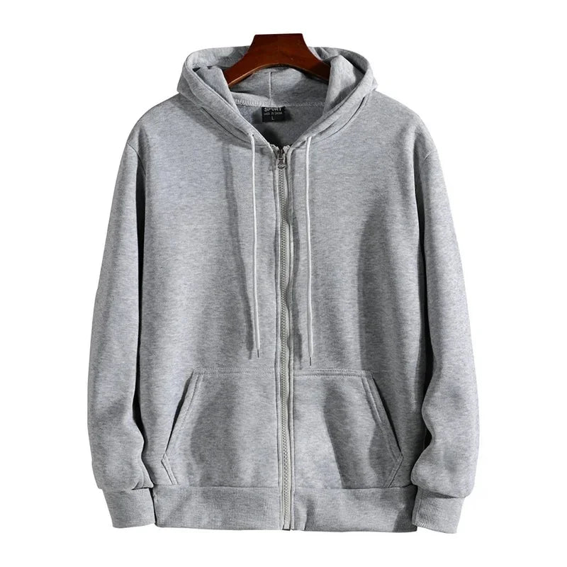 Men's Loose Zipper Sports Hoodie