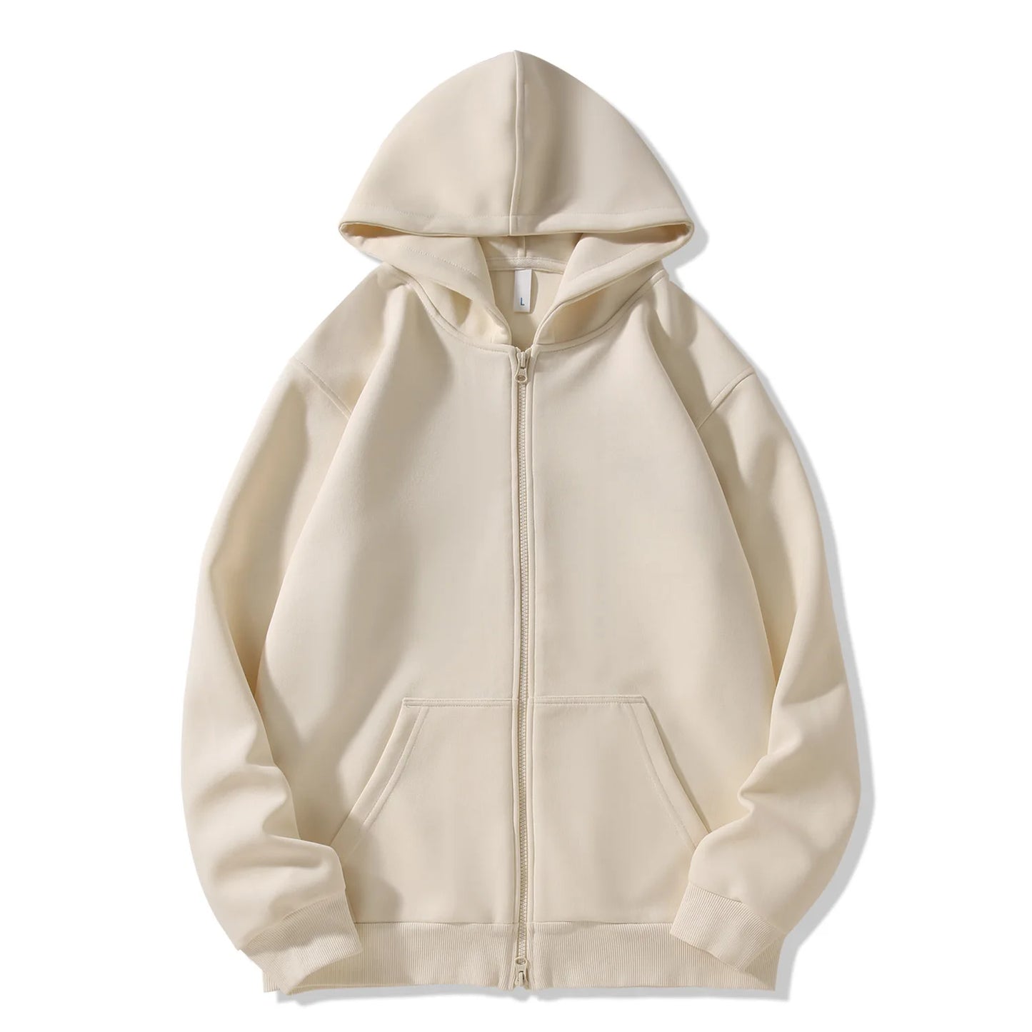 Men's Hooded Zipper Versatile Sweatshirt for Autumn and Winter