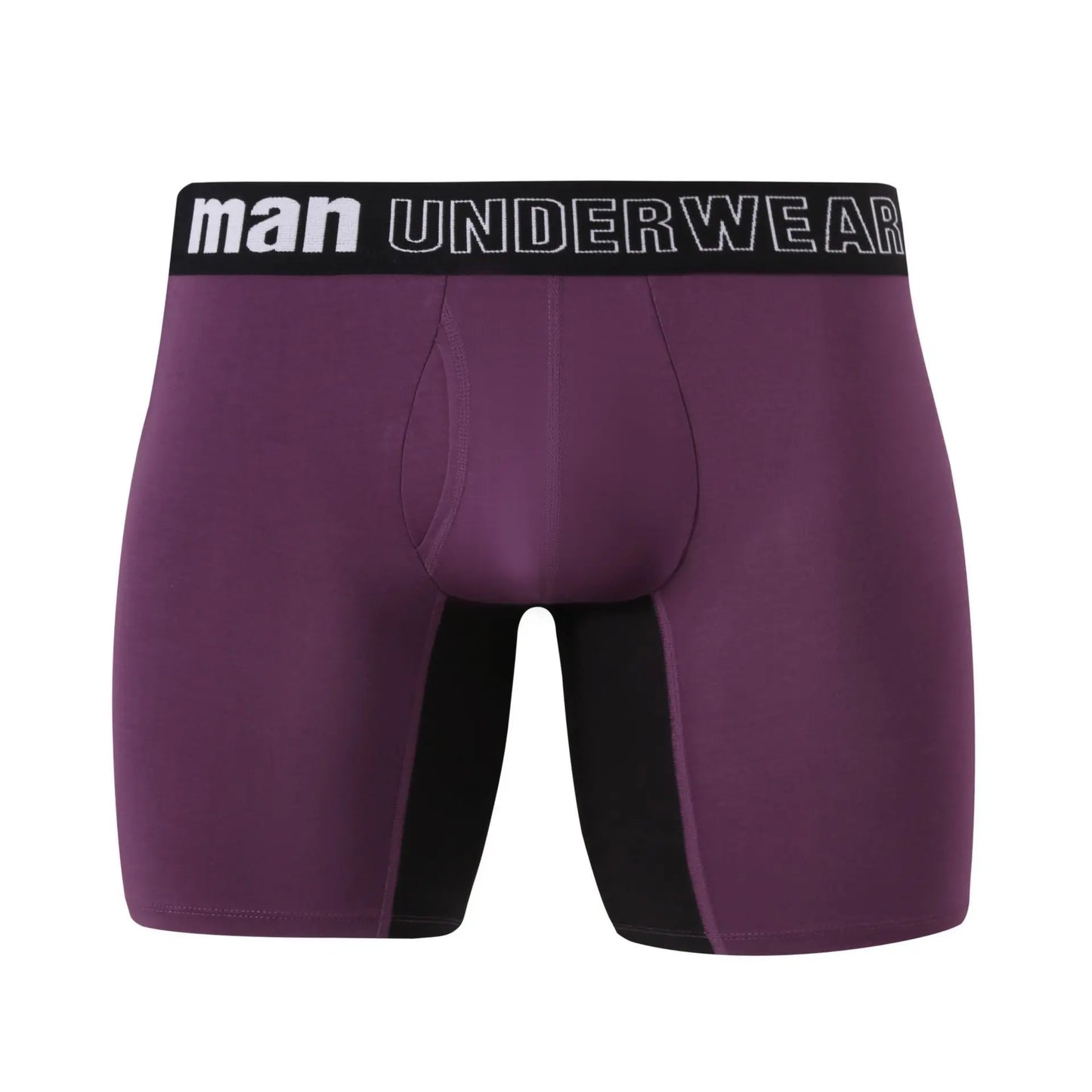 Men's Mid Waist Bamboo Fiber Plus Size Boxer Shorts