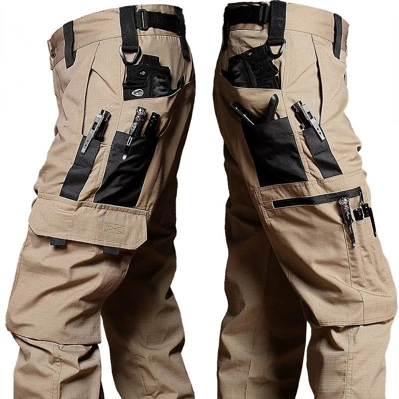 Men's Tactical Outdoor Waterproof Multi-pocket Cargo Trousers
