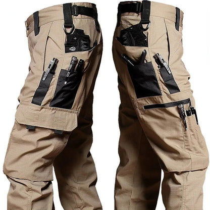 Men's Tactical Outdoor Waterproof Multi-pocket Cargo Trousers