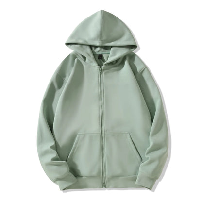 Men's Hooded Zipper Versatile Sweatshirt for Autumn and Winter