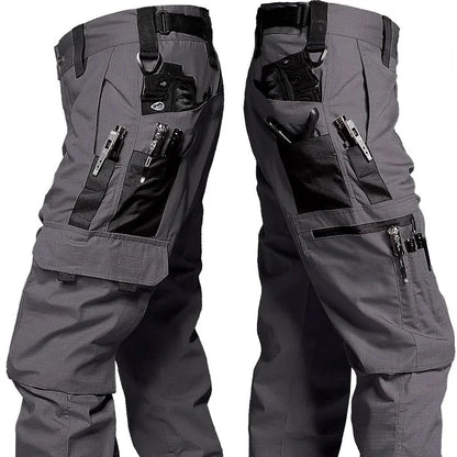 Men's Tactical Outdoor Waterproof Multi-pocket Cargo Trousers