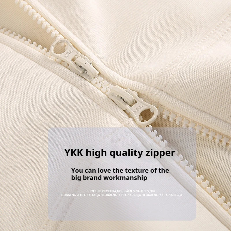 Men's Hooded Zipper Versatile Sweatshirt for Autumn and Winter