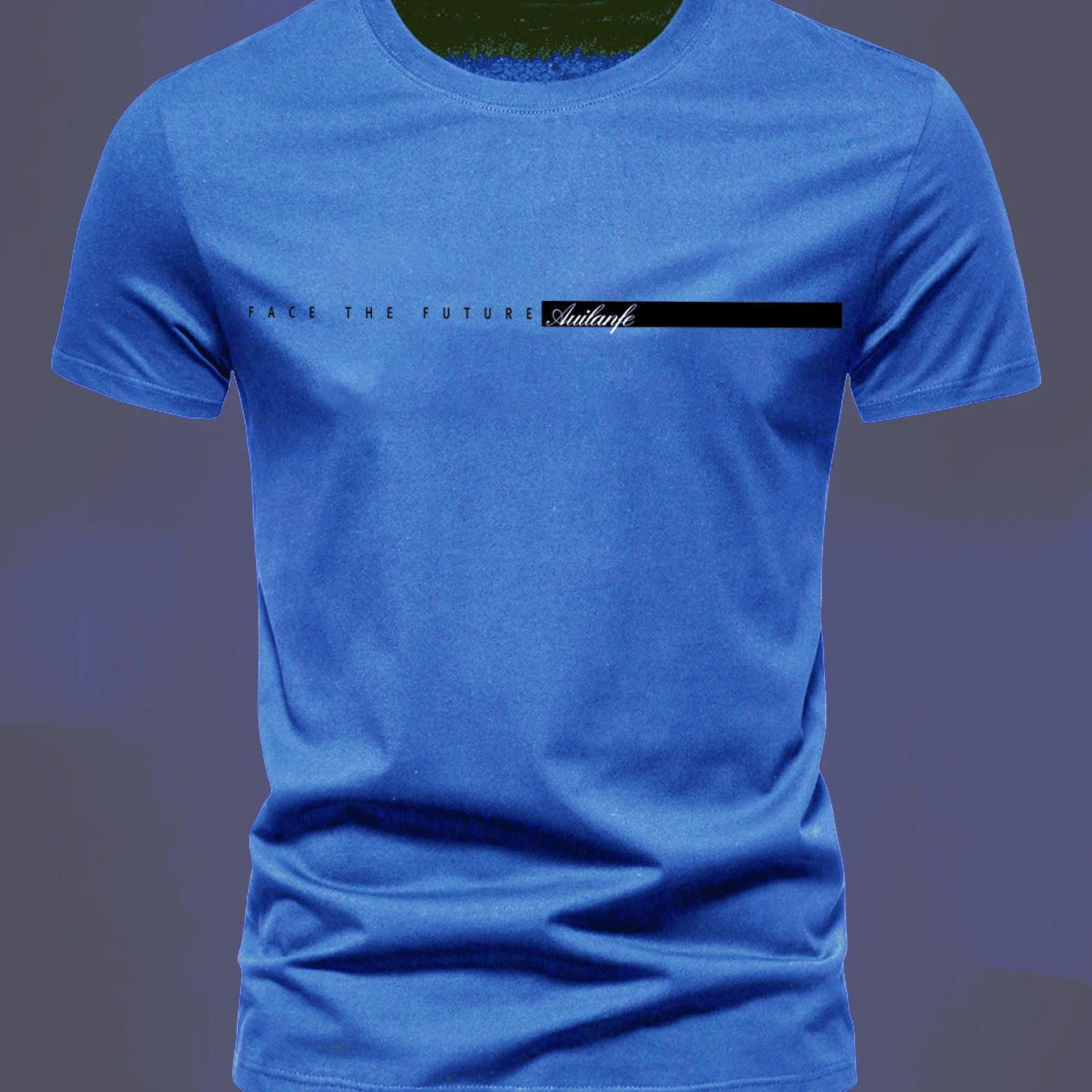 FACE THE FUTURE Men's casual short sleeved sports T-shirt