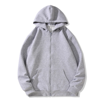 Men's Hooded Zipper Versatile Sweatshirt for Autumn and Winter
