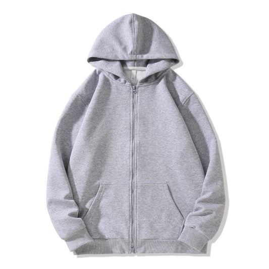 Men's Hooded Zipper Versatile Sweatshirt for Autumn and Winter
