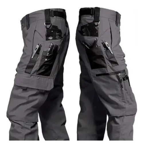 Men's Tactical Outdoor Waterproof Multi-pocket Cargo Trousers