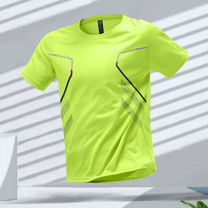 Men's Quick-drying Breathable Short Sleeve Gym Workout T-Shirt