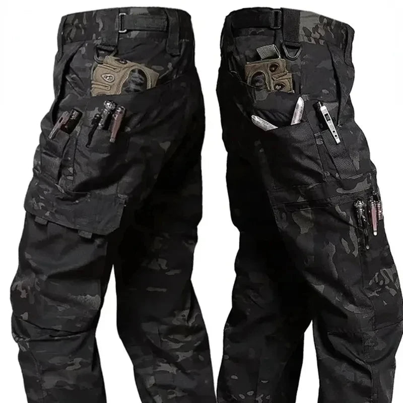 Men's Tactical Outdoor Waterproof Multi-pocket Cargo Trousers