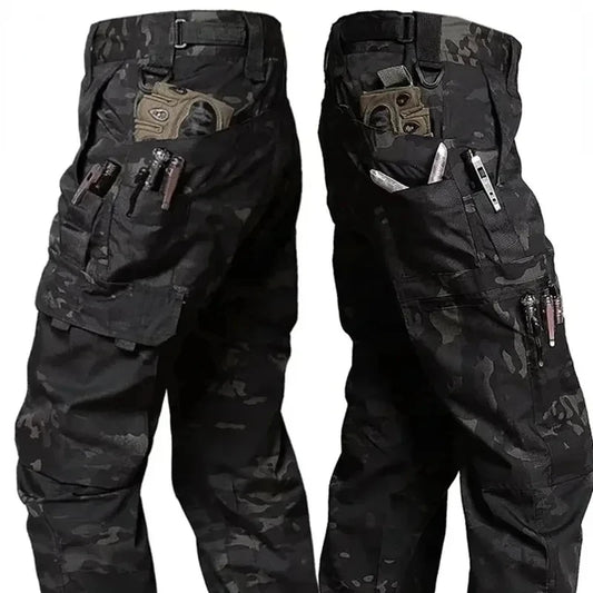 Men's Tactical Outdoor Waterproof Multi-pocket Cargo Trousers