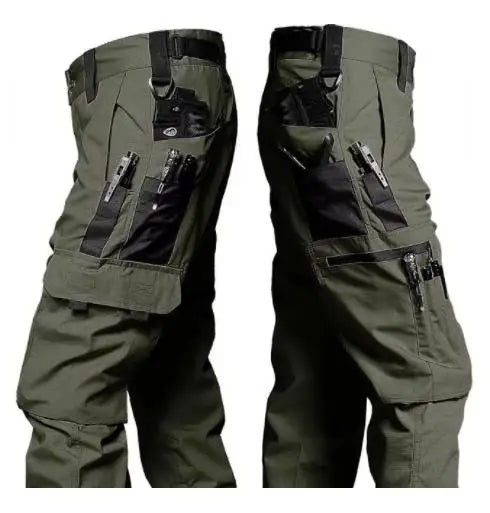 Men's Tactical Outdoor Waterproof Multi-pocket Cargo Trousers