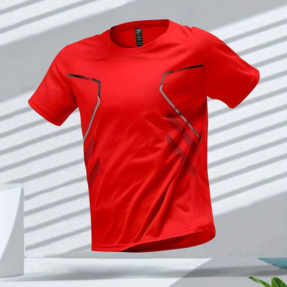 Men's Quick-drying Breathable Short Sleeve Gym Workout T-Shirt