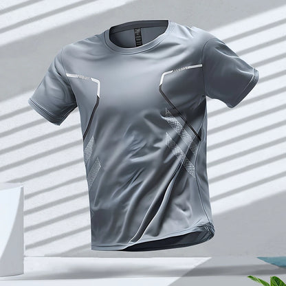 Men's Quick-drying Breathable Short Sleeve Gym Workout T-Shirt