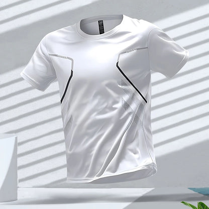 Men's Quick-drying Breathable Short Sleeve Gym Workout T-Shirt