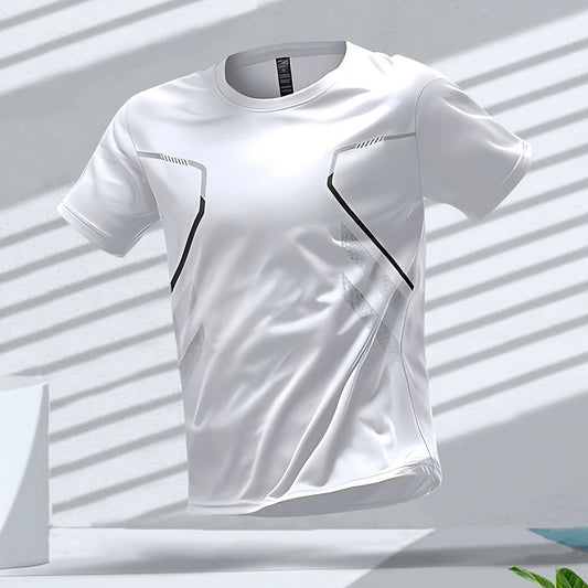 Men's Quick-drying Breathable Short Sleeve Gym Workout T-Shirt