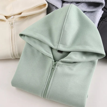Men's Hooded Zipper Versatile Sweatshirt for Autumn and Winter