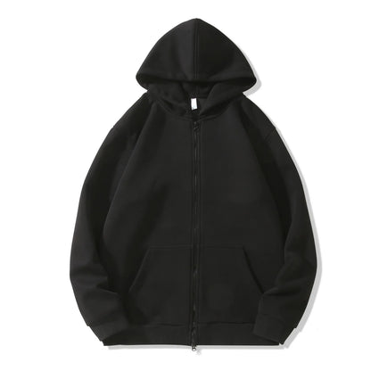 Men's Hooded Zipper Versatile Sweatshirt for Autumn and Winter