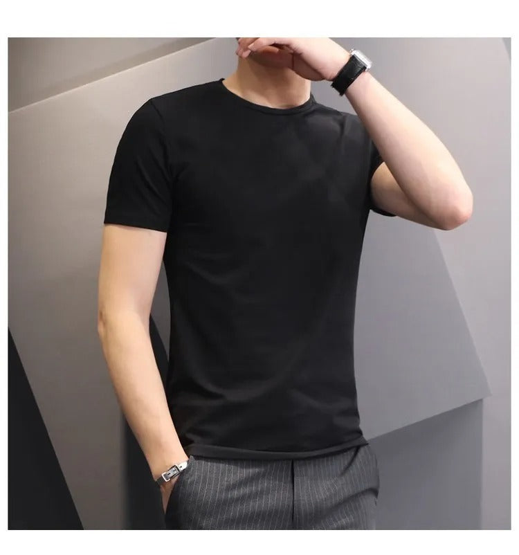 Plain White/Black T-shirt