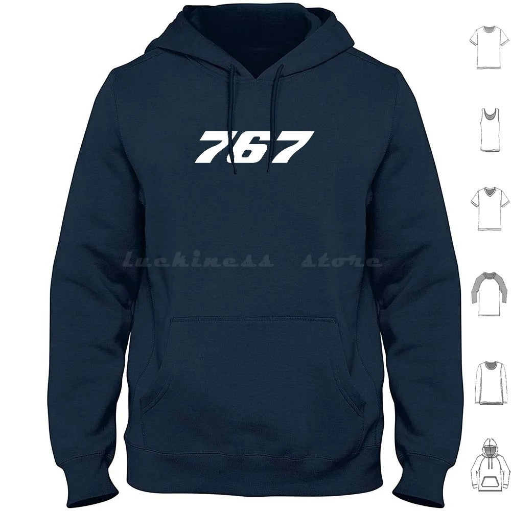 Navy Blue 767 Hoodie