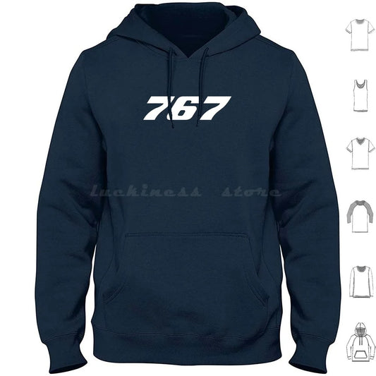 Navy Blue 767 Hoodie